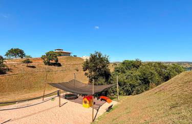 Chalé Mirante, piscina, cachoeira, lago e vista espetacular em Alexânia Goiás - Foto 35