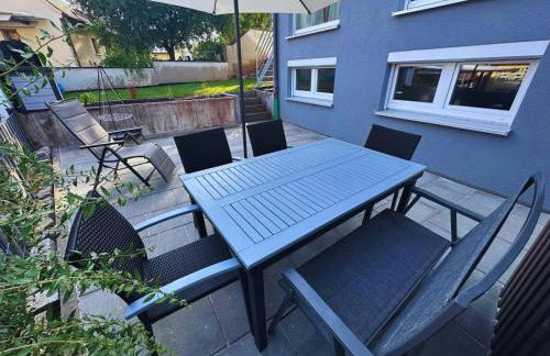 Frankenherz-Apartments - Premium Wohnung mit Terrasse, nahe Playmobil-Funpark & zur Messe, Self-Check-In - Foto 38