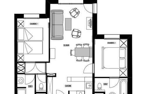 Superbe appart Arc 1950 4/6pers dans résidence hôtelière 5* - Skis aux pieds - Foto 28