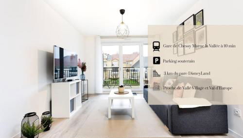 Bright flat near Disneyland with private parking - Foto 1