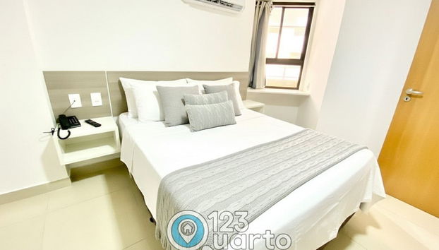 Gold Flat Cabo Branco by 123Quarto Hospedagem - Foto 4, Habitación