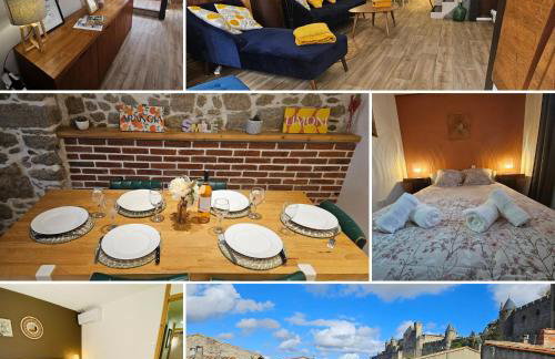 CITE MEDIEVALE- LE REMP'ART - 3 Chambres Tout Confort-au pied de la Cité- Accès direct piétons - parking gratuit - Foto 29