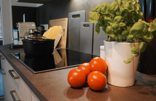 Paderborn-Oase mit Kamin-Balkon-Stilvolles Zuhause-24 -7 Self Check in, kostenloser Parkplatz - Foto 16