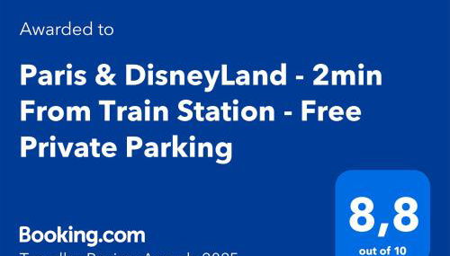 Paris & DisneyLand - 2min From Train Station - Private Indoor Parking - Foto 2