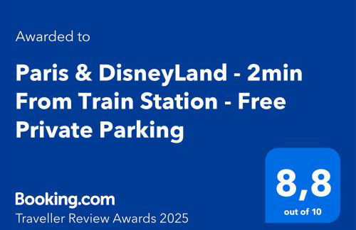 Paris & DisneyLand - 2min From Train Station - Private Indoor Parking - Foto 2
