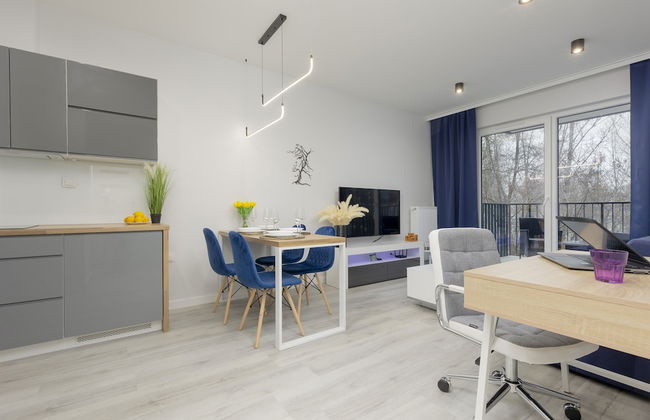 Dark Blue and Grey Apartment by Renters - Foto 13