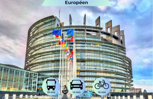 Bischheim - Idéal séjour professionnel ou familial - Proche bus direct au centre ville de Strasbourg - Foto 21