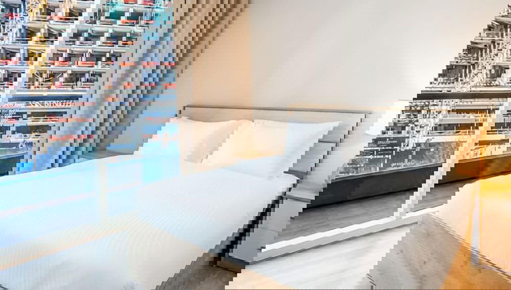 Homesgetaway-Cozy 1BR Bay Square Bldg. 9 - Foto 1, Habitación