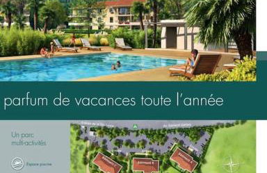Mandelieu vacances RDC jardin, piscine, parking 2 chambres - Foto 16