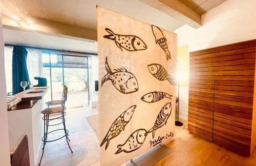 CHEZ BABOU studio d'artistes avec piscine, parking - Photo 11