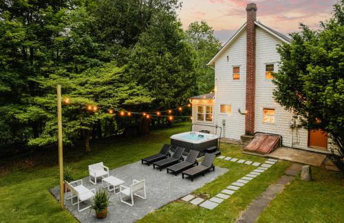 Roebling House 1850s Cabin Hot Tub Fire Pit - Foto 1