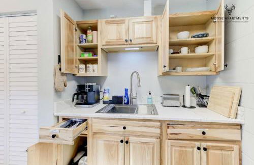 The Moose #6 - Modern Luxe Studio with Free Parking & King Bed - Foto 14