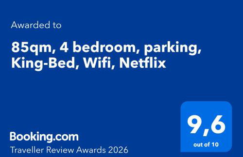 85qm, 4 bedroom, parking, King-Bed, Wifi, Netflix - Foto 2