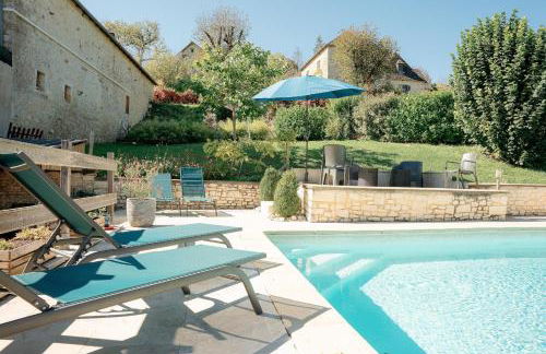 Coeur de village, maison pour 8 avec piscine - Foto 18