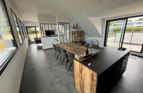 Maison contemporaine avec vue mer, piscine intérieure, classée 5 étoiles - Foto 25
