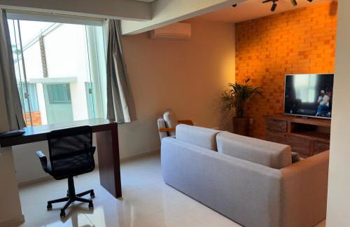 Apartamento com ar-condicionado, Wi-Fi no Campeche e estacionamento gratuito - Foto 13