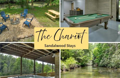 The Chariot - Creek Front with HotTub, Fire Pits, Billiards, EV Charger - Sandalwood Stays - Foto 1