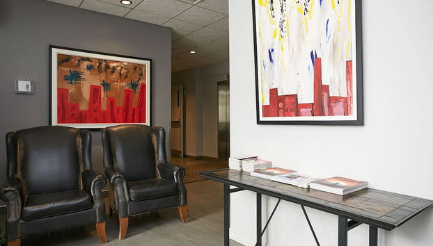 Zona de estar del vestíbulo