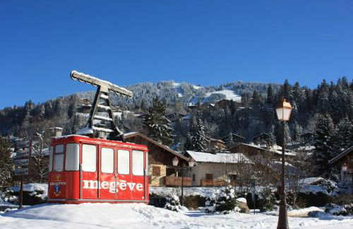 Studio skis aux pieds à Megève, animaux permis - FR-1-453-58 - Foto 9