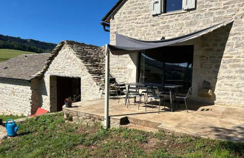 Banassac Canilhac Gite pour 4 personnes avec piscine partagée et vue panoramique en Lozère - Foto 9