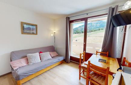 Studio 4 pers Le Sauze pied des pistes de ski - Foto 5