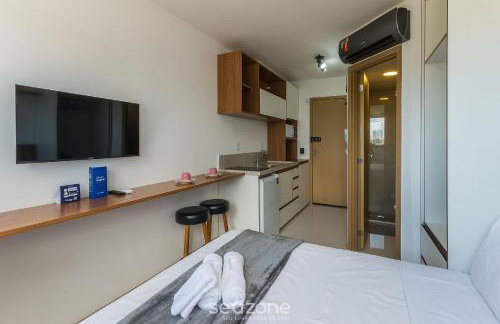 Aptos completos com lazer a poucos minutos da praia HFOs - Foto 24