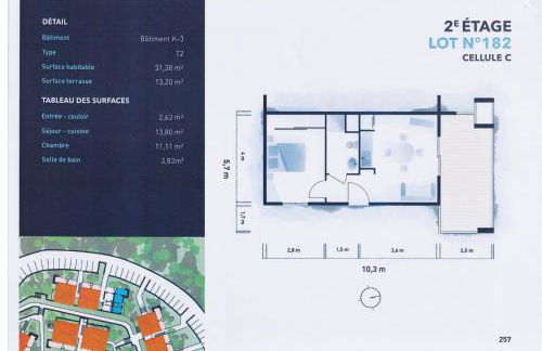 App. 2 p design zen vue mer N182 - Foto 54