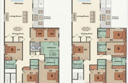 2Linkd Homes | 9BR•All Private Baths | Pool |Gated - Foto 56