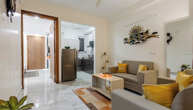 Coin salon dans le hall