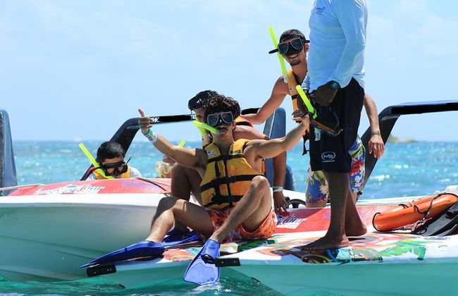 Das unerschrockenste Speedboat-Abenteuer in Cancun Schnorchel inklusive - Foto 7