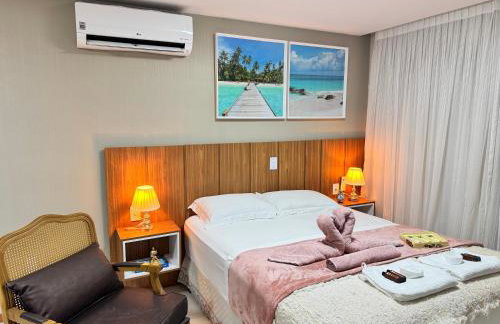 Magnífico APARTAMENTO de Charme - 3 quartos AR CONDICIONADOS SPLIT - Beira Mar, 2 banheiros, 2 Vagas Garagem, 4 Varandas, 2 Elevadores, Redes para Descanso, Wi-Fi, Air Fryer, Disney Plus, HBO Max, Cadeiras de Praia e Caixa Térmica - Photo 8