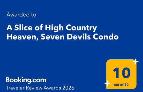 A Slice of High Country Heaven, Seven Devils Condo - Foto 10