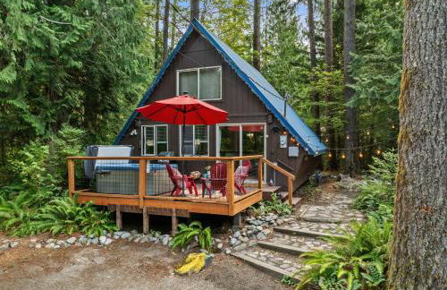 Retro A-Frame Cabin - Hot tub Firepit & Fireplace - Foto 21