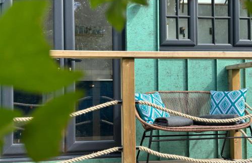 Luxury Shepherds Hut With Wood Fired Hot Tub - Foto 3