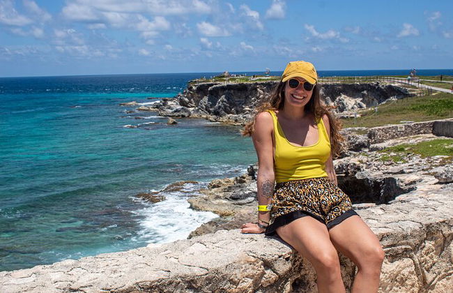 Excursão de catamarã Isla Mujeres, snorkeling, diversão, bar aberto e buffet - Foto 31