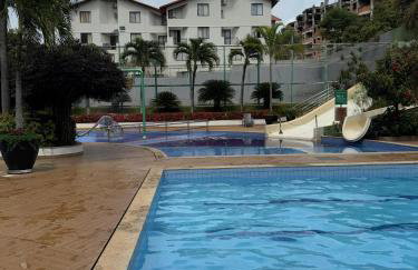 Flat Familiar a 400 metros do Hot Park com Piscinas e Conforto - Foto 49