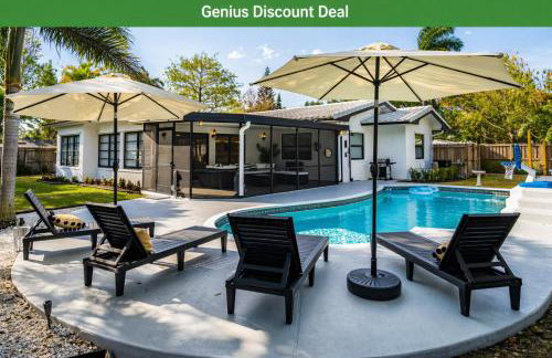 Renovated Villa with Heated Pool & Arcade, 5 Min to Pompano Beach - Foto 1