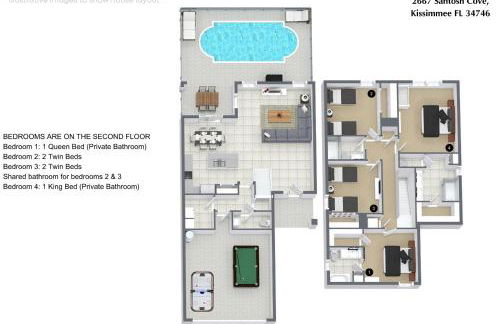 4 Bedrooms - 3,5 Bathrooms - Veranda Palms 2667 Sc - Foto 2