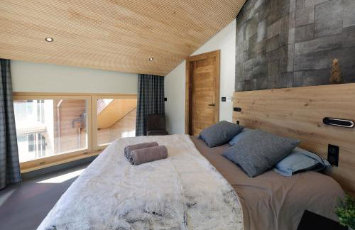Chalets Horizon Blanc - Vue exceptionnelle Loup Blanc -Sauna extérieur Ours des Glaces -5 étoiles - Foto 66