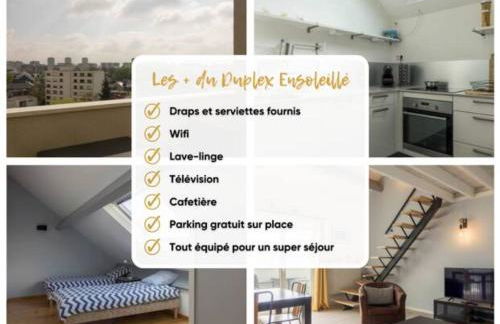 Le Duplex Ensoleillé du Parc * Parking * Balcon * - Foto 16