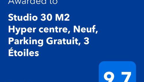 Studio 30 M2 Hyper centre, Neuf, Parking Gratuit, 3 Étoiles - Foto 2