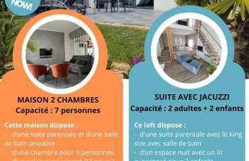 EMLAVIE - Maison familiale OU Loft SPA - à 3km Futuroscope - Foto 1
