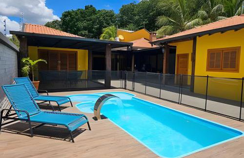 Recanto Sabiá, Área gourmet climatizada, piscina - Foto 1