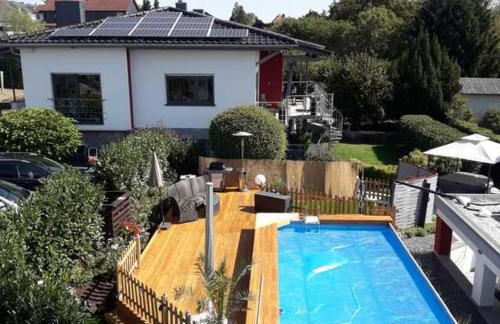 4 Sterne Ferienwohnung Schlossblick Sauna Pool Whirlpool pri - Foto 63