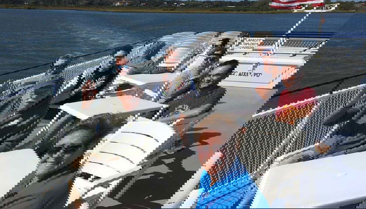 Durante il giro in barca