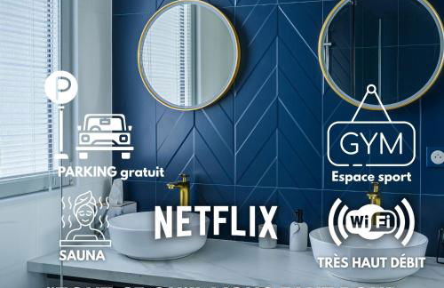 La Villa Perchée, Appartements Élégants, sauna Privé, sport, terrasses et Vue Panoramique, Parking protégé, proche PARIS - Foto 3