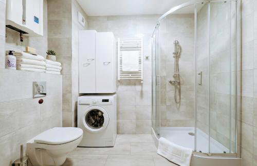 Deluxe Suite, 150 meters to Beach, Large Balcony, Parking, Lift, Porta Mare Leśne Tarasy - Foto 12