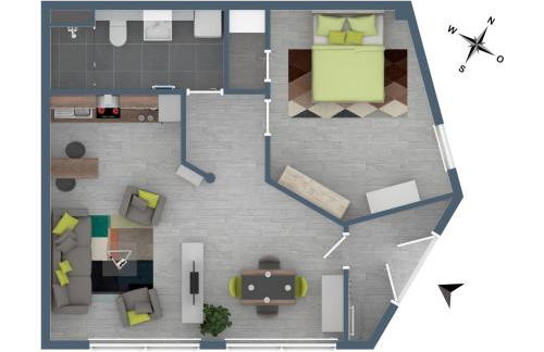 FeWo Roland Ranft direkt am Kurpark Barrierearm 60qm - Foto 4