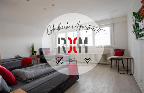 Serviceroom24 - Apartment 2 in Gladbeck WLAN - Smart-TV - 24-7 Check-in und Küche - Foto 1