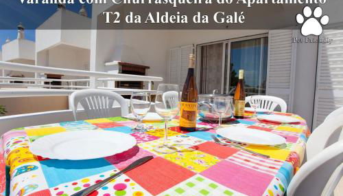 Os Apartamentos A Ramos na Praia da Galé Estão inserido em Condomínio com PISCINA, Fica apenas a 350 Metros da Praia da Galé - Apartamentos com Ar Condicionado tanto nos Quartos como na Sala, Smart TV com Prime Vídeo e Cozinha Completa - Foto 2